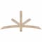 Ekena Millwork Alberta Smooth Timber Gable Bracket, Douglas Fir, 60"W x 27"H x 1 1/2"D x 3 1/2"F, 11/12 Pitch GBW060X27X0204ALB00SDF - alternate 1